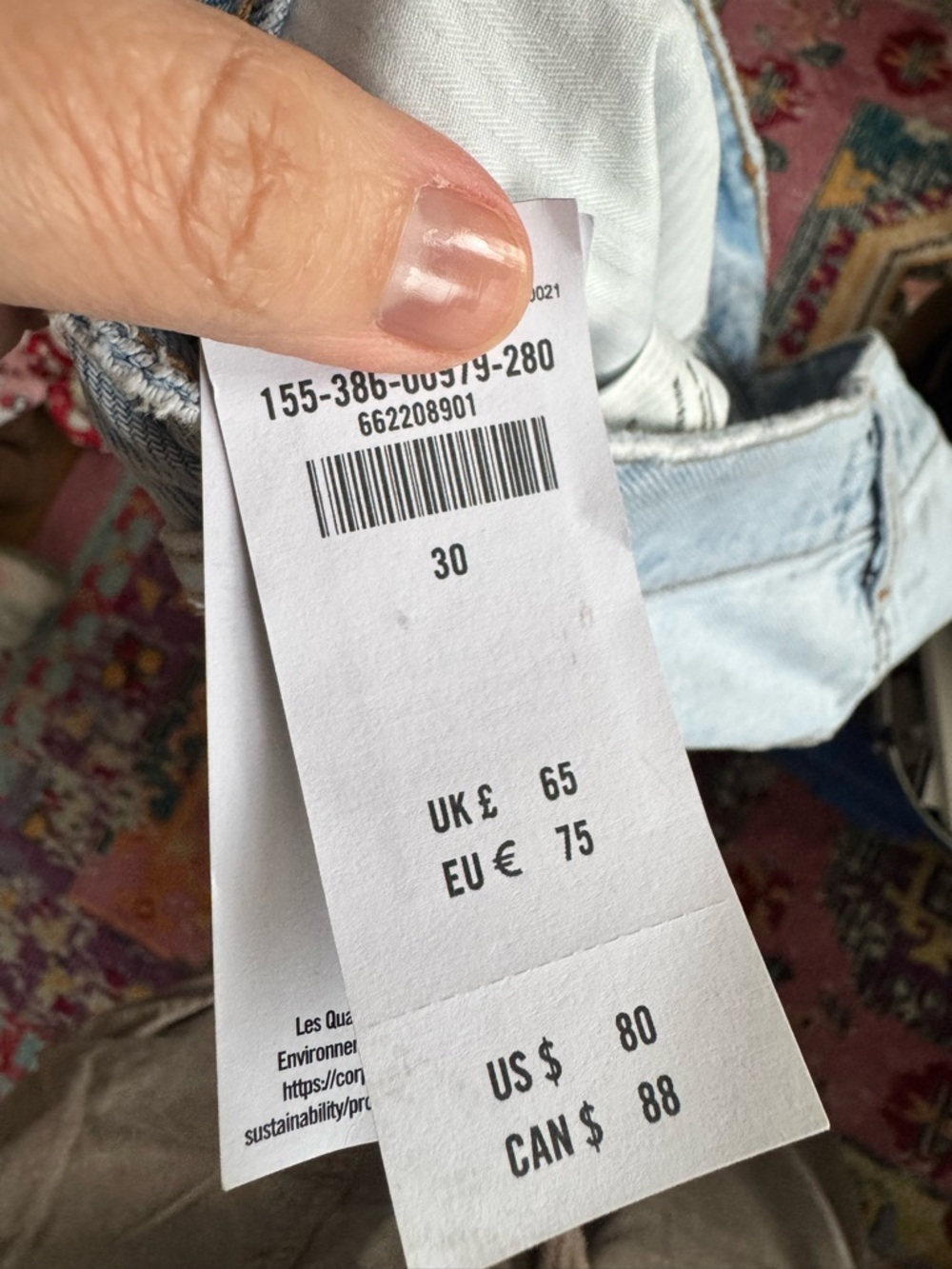 Abercrombie & Fitch the crop wide leg high rise 30 curve love - Picture 8 of 11